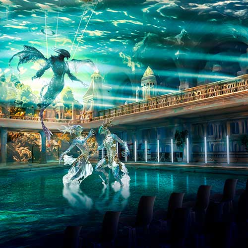 simulation du spectacle son et lumière à Mulhouse dragon simulation son et lumière à Mulhouse